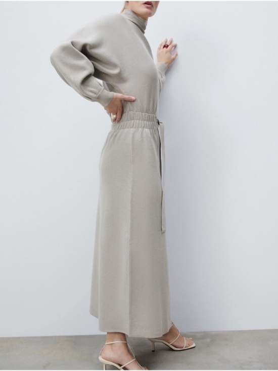 Zara Dresses & Skirts - Zara Textured Knit Sweater Maxi Dress S